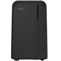 Restored Toshiba 13 500 BTU ASHRAE Portable Air Conditioner with Dehumidifier Wifi and Remote Black (Refurbished)