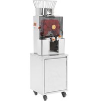 Bunpeony Automatic Orange Juicer 120W Commercial 25 Oranges/Min Water Tap 3 Peel Buckets PC Cover
