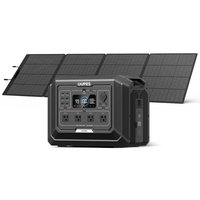 OUPES 2000W Output/4500W Peak Solar Generator Mega1 Push-Button Start Battery Generator with 360W Solar Panel, LFP Battery
