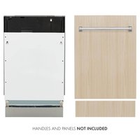ZLINE Kitchen and Bath Tallac Series 18 in. Top Control 8-Cycle Tall Tub Panel Ready Dishwasher with 3rd Rack & Stainless Steel Tub