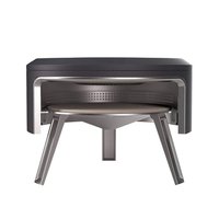 Solo Stove Pi Fire Wood Burning Pizza Oven Attachment with Cordierite Pizza Stone for use with Yukon Fire Pit - Incl. Carry Case