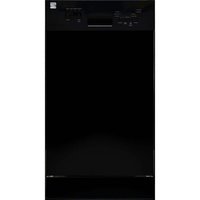 KENMORE 18 in. Standard Built-In Dishwasher in Black with Removable 3rd Rack and TurboDry