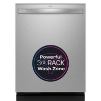 Profile 24 in. Built-In Top Control Dishwasher in Fingerprint Resistant Stainless w/Stainless Tub, 3rd Rack, 42 dBA