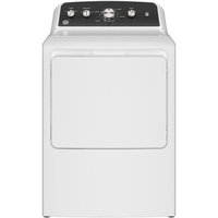 GE 7.2 cu. ft. vented Gas Dryer in White with Auto Dry and Extended Tumble