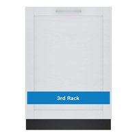 Bosch 300 Series 24 in. Top Control Tall Tub Custom Panel Ready Dishwasher with Stainless Steel Tub and 3rd Rack, Quiet 46 dBA