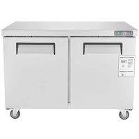 VEVOR 48in. Commercial Frozen Refrigerator Sandwich & Salad Prep Table, 12.9 Cu. Ft Stainless Steel Refrigerated Food Station