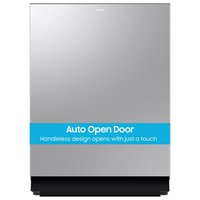 Samsung Bespoke 24 in. Built-In Tall Tub Dishwasher in Stainless Steel with 3rd Rack Washing System and Auto Open Door, 38 dBA