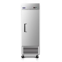 Biscayne Bay 27 in. 23 Cu. Ft. Commercial Auto / Cycle Defrost Reach-In Upright Freezer in Stainless Steel with 1 Solid Door