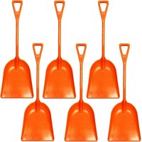 Ashman Online 43 in. Plastic Snow Shovel with Inches Long Plastic Handle Durable Multi-Purpose Plastic Snow Shovel (6-Pack)