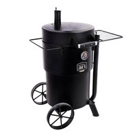 OKLAHOMA JOE'S Bronco Charcoal Drum Smoker Grill in Black with 284 sq. in. Cooking Space