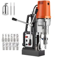 SKYSHALO Magnetic Drill 1550W Magnetic Drill Press with 2 in. Boring Diameter Annular Cutter Machine, 11-Pcs Annular Cutter Bits