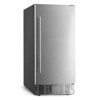 JEREMY CASS 14.9 in., 2.9 cu.ft., Mini Refrigerator in Stainless Steel without Freezer