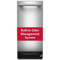 KitchenAid 15 in. Built-In Trash Compactor in Stainless Steel Finish with Built-In Odor Management System