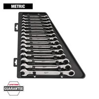 Milwaukee Metric Ratcheting Combination Wrench Set (15-Piece)