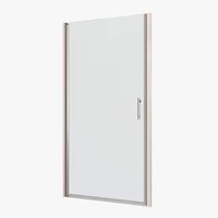LIVACA 30 in. W x 72 in. H Pivot Frameless Shower Door in Chrome with Clear Tempered Glass