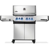 NAPOLEON Prestige 500 4-Burner Propane Gas Grill with Infrared Side and Rear Burners in Stainless Steel with Large Rotisserie Kit
