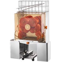 Volenca Commercial Orange Juicer 120W, Automatic Squeezer 20 Oranges/Min, Pull-Out Filter Box, PC Cover, 2 Peel Buckets