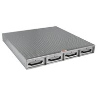 Crescent Jobox 12 in. W x 24 in. H x 50 in. L 2-Drawer Long Stacked Heavy-Duty Aluminum Drawer Storage