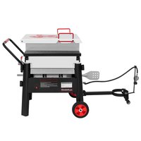 CreoleFeast Single Sack Crawfish Boiler Outdoor Stove Propane Gas Grill Cooker in Black