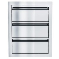 Sunstone Aruba 16 in. Stainless Steel 3-Drawer Access Drawer Unit