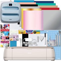 Cricut Maker 4 Seashell Cutting Machine Bundle with EasyPress 3 Heat Press Machine and Vinyl Iron-on Materials