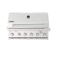 SPIRE 6-Burner Built-In Propane Gas Island Grill Head in Stainless Steel with Rear Burner