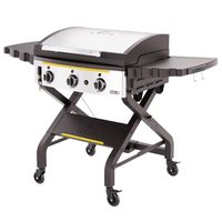 HALO Elite3B 28 in. 3-Burner 6 Zone Outdoor Propane Griddle in Black Flat Top Grill