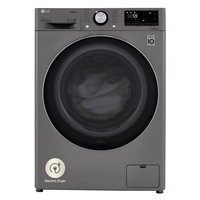 LG 24 in. W 2.4 cu. ft. SMART All-in-One Compact Front Load Washer & Ventless Dryer Combo in Graphite Steel with Steam