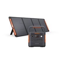 Jackery 2200-Watt/4400W Peak Output Push Button Start Solar Generator 2000 v2 with 1pcs 200W Solar Panel Outdoors and Emergency