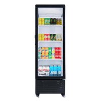 Koolmore 21 in. Commercial Glass Door Merchandiser Display Refrigerator 7.6 cu. ft. in Black