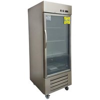 Elite Kitchen Supply 28 in. W 17.79 cu. ft. Auto/Cycle Defrost Commercial NSF Glass Door Refrigerator E29GR in Stainless Steel