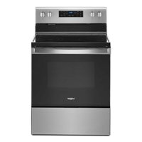 Whirlpool 30 in. 5.3 cu ft Electric Range w/ 5 Burner Elements and Frozen Bake Technology in Fingerprint Resistant Stainless Steel