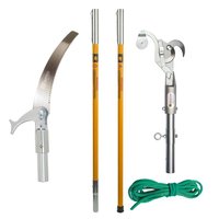 Notch 15 in. Steel Blade 12 ft. Pole Fiberglass Pole Saw Set