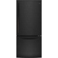 21.0 cu. ft. Bottom Freezer Refrigerator in Black, ENERGY STAR