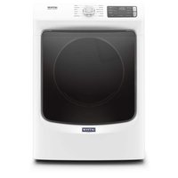 Maytag 7.3 cu. ft. 240-Volt White Stackable Electric Vented Dryer with Steam, ENERGY STAR