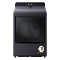 LG 7.3 cu. ft. Vented SMART Electric Dryer in Matte Black with EasyLoad Door, TurboSteam and Sensor Dry Technology