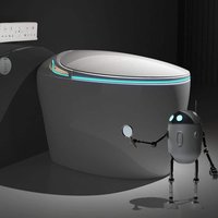 YULIKA Elongated Smart Toilet 1.28 Gal. with Bidet Built-In, Warm Water Sprayer and Dryer Automatic Flush in White