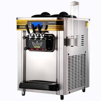 VEVOR Commercial Ice Cream Maker 2350-Watt Countertop Soft Serve Machine 22-30 l/H Yield Frozen Yogurt Maker w/2 x 6 l Hopper