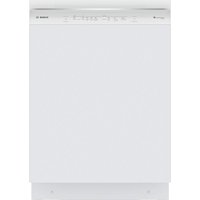 Bosch 300 Series 24 in. White Front Control Tall Tub Dishwasher with Stainless Steel Tub and 3rd Rack, 46 dBA