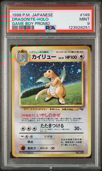 The Pokemon Company International 1998 Pokemon Japanese Promo Game Boy 149 Dragonite-Holo PSA 9