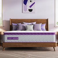 Kescas 14-in Medium Queen Hybrid Memory Foam/Coil Blend Mattress in a Box in White | 14QUEEN-KTA