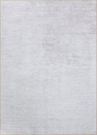 World Rug Gallery Somerville 9 x 12 (ft) Loomed Ivory Rectangular Indoor Solid Vintage Machine washable Pet Friendly Area rug Polyester in Yellow