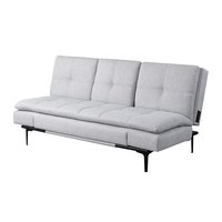 Serta Light Grey Contemporary/Modern Polyester Full Futon in Gray | 123A007LTG