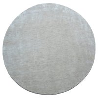Rugsotic Carpets Hand Knotted Loom Wool 10'x10' Round Area Rug Solid Beige L00111 one_size | L00111L0001B13