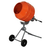 YARDMAX 5.0 CU FT concrete mixer 5.0-cu ft 0.75 -HP Concrete Mixers in Orange | YM0146