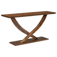 CESICIA Modern MDF Brown Acacia 57-in W x 29-in H Coffee Table | F273