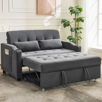 Garvee 3-in-1 Convertible Sleeper Sofa Corduroy Futon Adjustable Backrest Pull Out Bed | CCPHK-345NGX3T