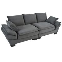 Clihome Couches, Sofas Loveseats 80.3-in W Modern Gray 2-seater Sectional | CL-N7S059E