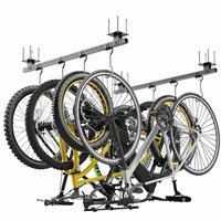 KIWDZFU Bike Rack Garage Ceiling Mount 640 lbs Capacity Adjustable Metal Storage Set for 8 Bicycles with 8 Hooks Indoor Use for Concrete or