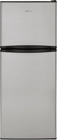 Hotpoint 9.7-cu ft Counter-Depth Top-Freezer Refrigerator ( Stainless steel ) | HPS10LSVRSS
